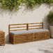 vidaXL - 1-delig - Bankkussen - VUGHT - 100% - Polyester - Grijs - 180 x 40 x 5 cm