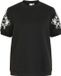 Vila T-shirt Visiffi Emb O-neck S/s Sweat 14121172 Black/emb White Dames Maat - XL