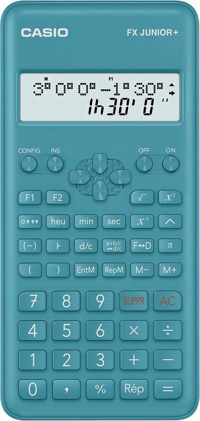 Casio fx Junior+ - Wetenschappelijke rekenmachine - Turkoois