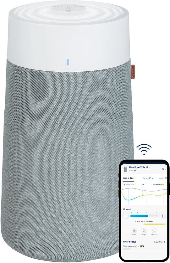 Blueair 254555 luchtreiniger 206 m² 50 dB 38 W Blauw, Wit