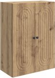 vidaXL Wandkast 66 x 34,5 x 90 cm Bewerkt hout Artisanaal eiken