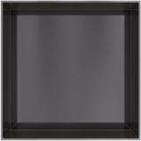 Hotbath &More Inbouwnis - 30 x 30 x 10 cm - Frameless - Geborsteld Zwart PVD