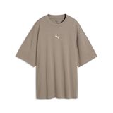 PUMA T-shirt ample pour femme XS, Mouse Gray Beige