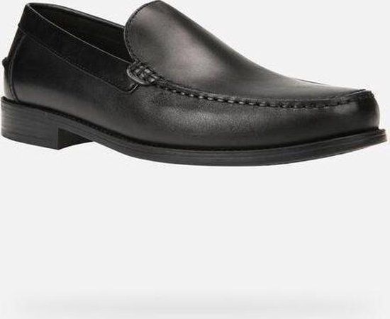 Geox Heren Zwarte New Damon Mocassins - Maat 42 - Leer - Casual schoenen