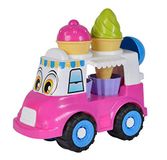 Simba IJswagen met 7 accessoires, ijswafels, portioneerder, lengte 25 cm, zandbak, zandspeelgoed