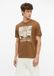 s.Oliver T-shirt Brun Manches Courtes Col Rond Coton S
