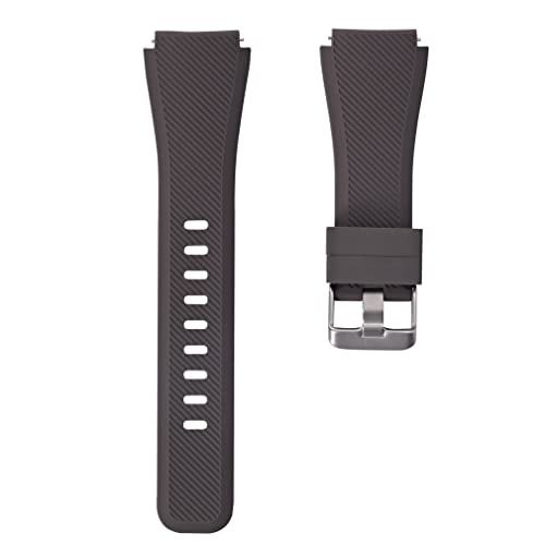 Systems Samsung Systems Armband flexibel silicone 22 mm voor Samsung Gear S3 smartwatch in bruin
