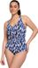 Ten Cate Badpak Soft Cup V-neck Ikat Blue Dames Maat 38