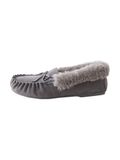 Next - Dames - Suède moccasinpantoffels - Grijs