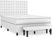 vidaXL Boxspring met matras kunstleer wit 140x200 cm