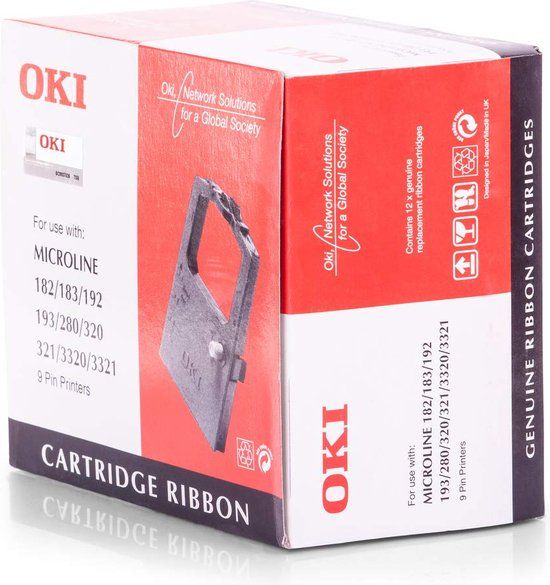 OKI Ribbon Black for Microline ML182/280/3320/3321