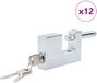 vidaXL - Cadenas - Argent - Acier