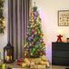 Yumi Sapin De Noël Artificiel 210cm Élancé 350 Lumières 1273 Branches Pied Métal Vert