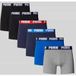 Puma Basic Heren Boxer 6-pack - Blauw/Zwart - Maat XL