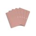 Oxford My Rec'Up Spiraal-notitieboek, A4, geruit, 180 pagina's, van gerecyclede kartonnen bekers, roze, 5 stuks