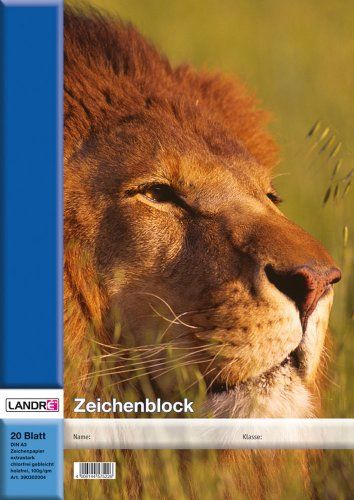 LANDRÉ Landre tekenblok - A3 - 20 vellen - 4 diermotieven - 10 stuks