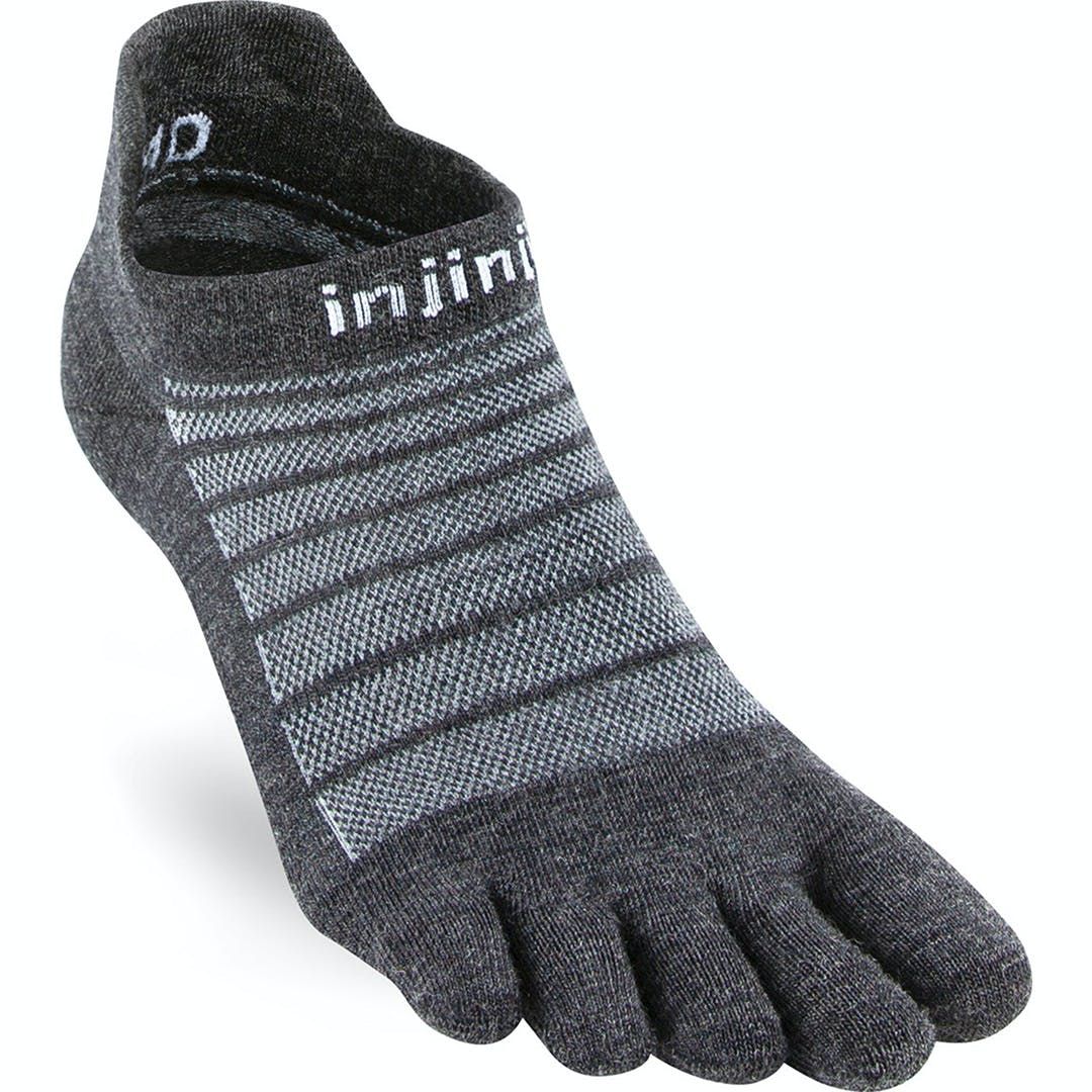 Injinji Run Lightweight No-Show Wool Unisex Socks