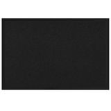 vidaXL Deurmat Zwart 80 x 120 x 1.2 cm Teddy Stof