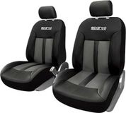 SPARCO Stoelhoesset - Universeel, Zwart/Grijs