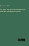 Die Antigonos Verlag Die Lieder des Dreissigjährigen Krieges