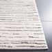 Safavieh Bohemian Indoor Hand Tufted Abstract Collection, ABT340, in Ivory / Charcoal, 60 X 91 cm