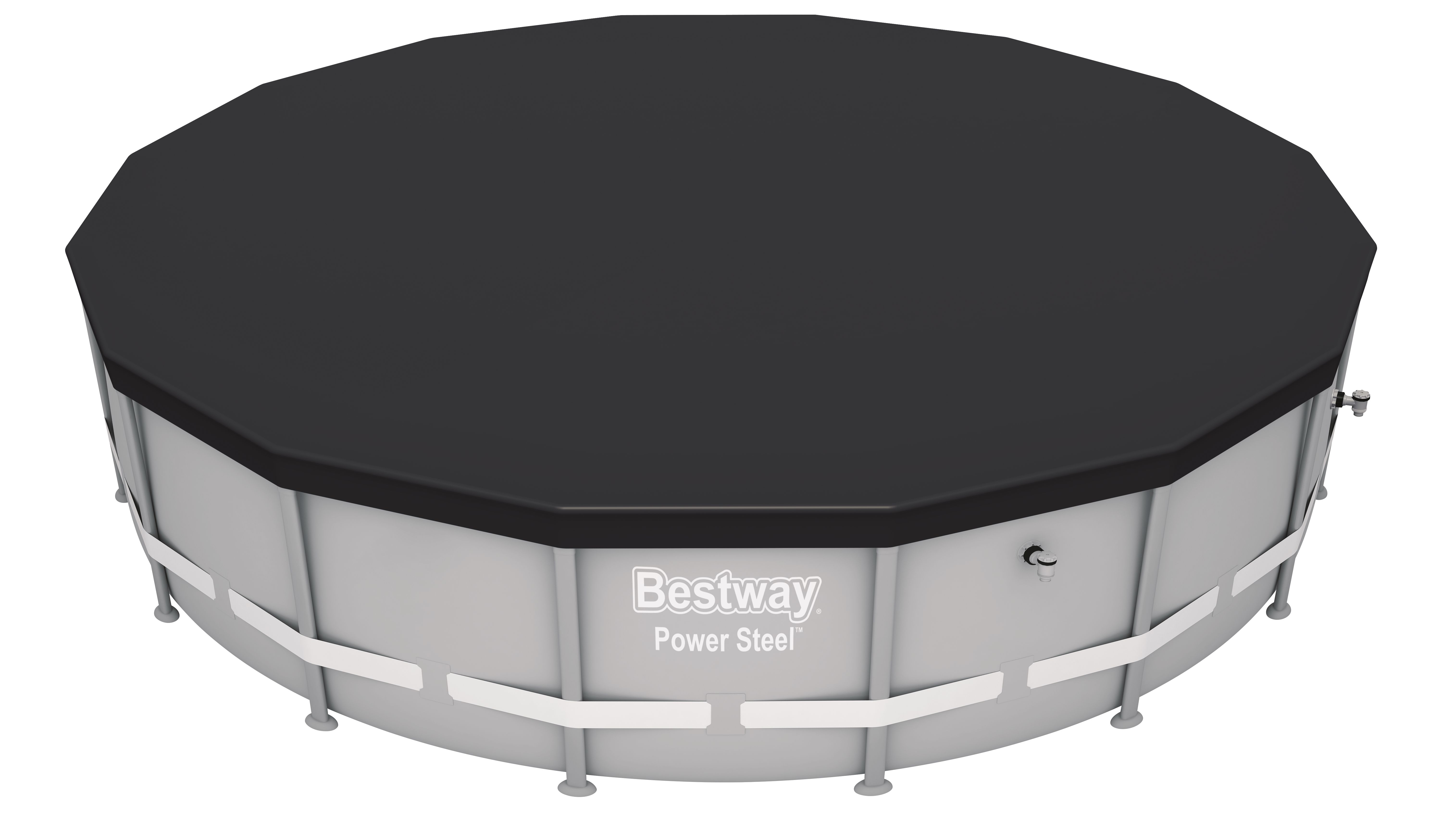 Bestway Flowclear Zwembad Cover Rond 460/488 - Blauw