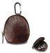 Omgoods - Petit portefeuille en cuir avec mousqueton - Petit sac à monnaie compact pour hommes