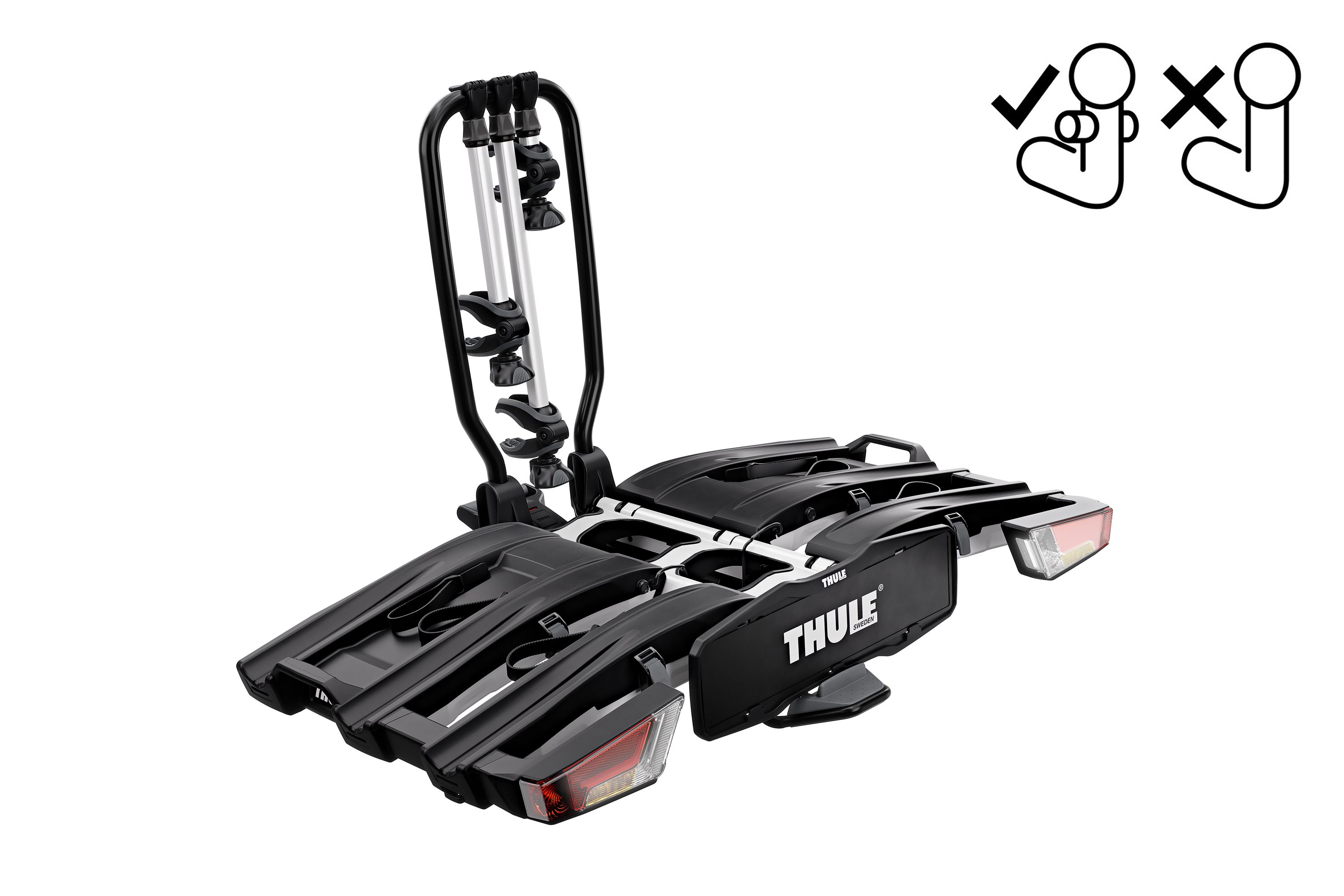 Thule EasyFold XT F Trekhaak Fietsendrager Aluminium 3 Fietsen