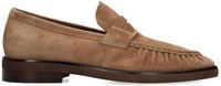 Manfield Taupe Suède Crinkle Loafers - Maat 45