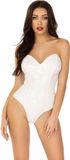Leg Avenue Vinyl boned bodysuit Dames Kostuum, M
