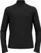 Odlo Essential Light Mid Layer 1/2 Zip Zwart Heren Maat L