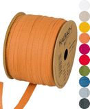 Halbach 24500 Seidenbänder Katoenen Band 10 mm x 30 m, Okergeel