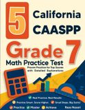 5 Effortless Math Education 5 California CAASPP Grade 7 Math Practice Tests