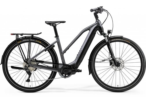 Merida eSPRESSO 500 - Elektrische Stadsfiets - Shimano E6100 - 2023 - Zwart/Grijs - L