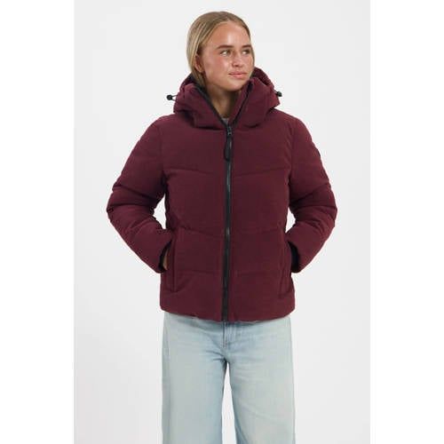 Kjelvik Scotty corduroy jas - donkerrood