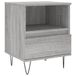 VidaXL Table de chevet 40x35x50 cm bois de pin gris couleur chêne sonoma