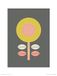 The Art Group Little Design Haus (Scandi Flower II) - Kunstdruk 30 x 40cm, Papier, Multi kleuren, 30 x 40 x 1,3 cm