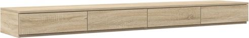 vidaXL Bedlades Sonoma Eiken 180 x 36,5 x 16,5 cm Bewerkt Hout