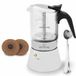 KitchenQuality Machine à expresso – Verre + acier inoxydable résistant à la corrosion – 240 ml