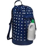 Dalykate Rugzak waszak, wasrugzak met schouderbanden en mesh zak, duurzame nylon kledingmand tas met trekkoordsluiting voor universiteit, reizen, wasserette, appartement