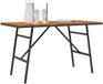vidaXL Eettafel Bruin Massief Acacia Hout 110 x 55 x 61,5 cm