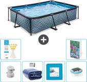 EXIT Toys EXIT Rechthoekig Stone Frame Zwembad - 300 x 200 x 65 cm