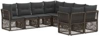 vidaXL Tuinbank - Grijs - Poly Rattan