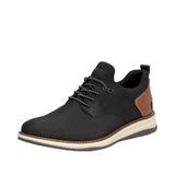 Rieker Tiva lage sneakers met veters zwart Leer Heren Maat 45