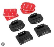 SportCamAccessoires GoPro SportCamAccessoires 2 Flat en 2 Curved Adhesive mounts