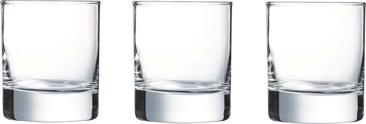ARCOROC 24x Stuks tumbler waterglazen/whiskyglazen transparant 200 ml - Glazen - Drinkglas/waterglas