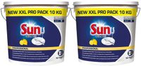 Sun Professional Vaatwaspoeder Korte Wascyclus Citroen Pro Formula - 2 x 10 kg - Voordeelverpakking