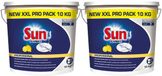 Sun Professional Vaatwaspoeder Korte Wascyclus Citroen Pro Formula - 2 x 10 kg - Voordeelverpakking