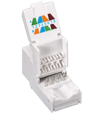 Goobay KeyStone Cat6 UTP Toolless - Wit