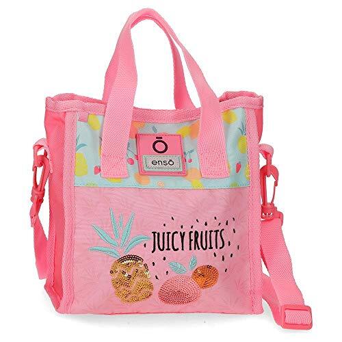 Enso Juicy Fruits handtas meerkleurig 20x22x10 cm polyester